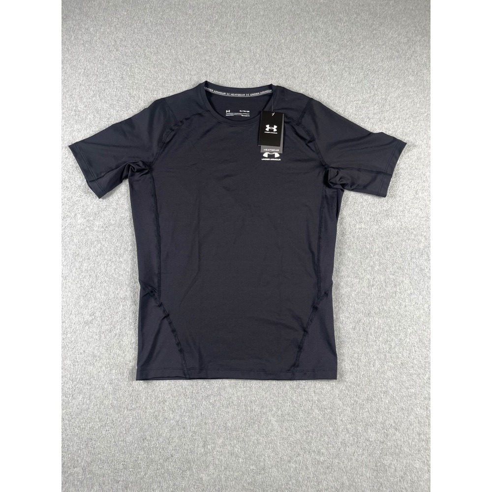 Under Armour Mens HeatGear Armour Compression SS Shirt Black XL 1361518-001 NWT
